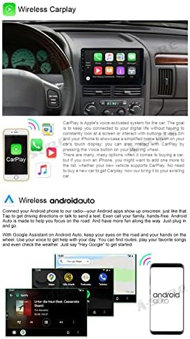 Aseure 9 polegadas 8 núcleo 3+32 GB Rádio estéreo Android para Grand Cherokee 1999-2004, unidade de navegação GPS com CarPlay sem fio, Android Auto, SWC, DSP, 4G LTE, WiFi, 1280x720 Touchscreen Player de vídeo multimídia