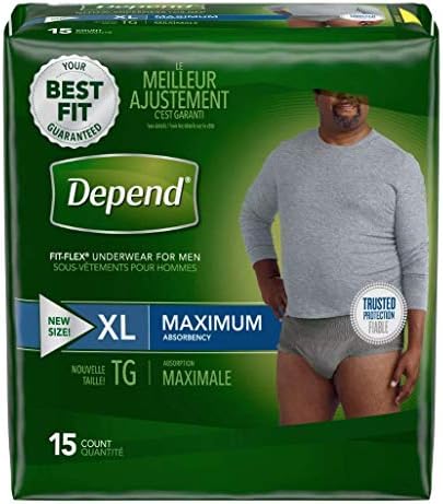 Depende dos homens Fitflex Max extra grande cueca