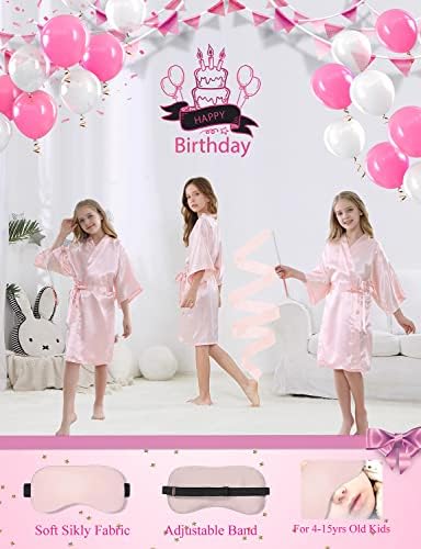 25pcs Girl Spa Party Supplies com roupões/costas/separadores de dedos/fita/véu de arco Tiara Set DIY Birthday Robe