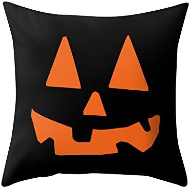 Akabsh Halloween travesseiro de poliéster sofá capa de assento de assento de bruxa estampa para decoração em casa 45 x 45cm