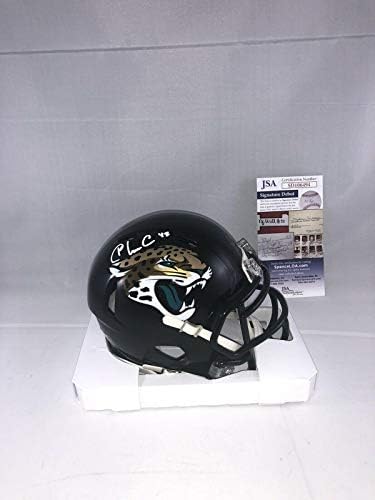 K'lavon Chaisson assinou Jacksonville Jaguars Mini capacete JSA 6 - Mini capacetes autografados da NFL