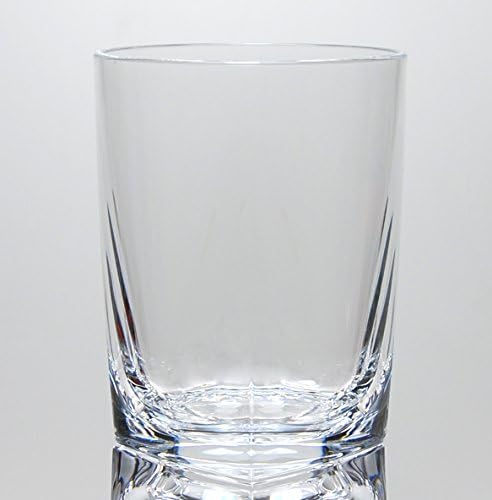 QG 16 FL OZ OZ Acrílico Rochas de plástico de vidro Base de vidro conjunto de copos de 6 claros
