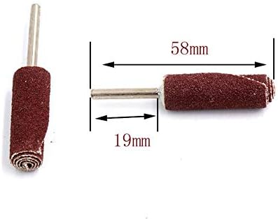 Ferramentas de polimento abrasivo 5 hastes de lixa de haste de 3 mm para hastes de polimento para orifício interno, ferramenta de haste de polimento de lixa côncavo