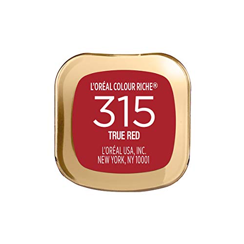 L'Oreal Paris Makeup Color Riche Original Cremoso e Hidratante Lipstick, 315 Verdadeiro Vermelho, 1 contagem