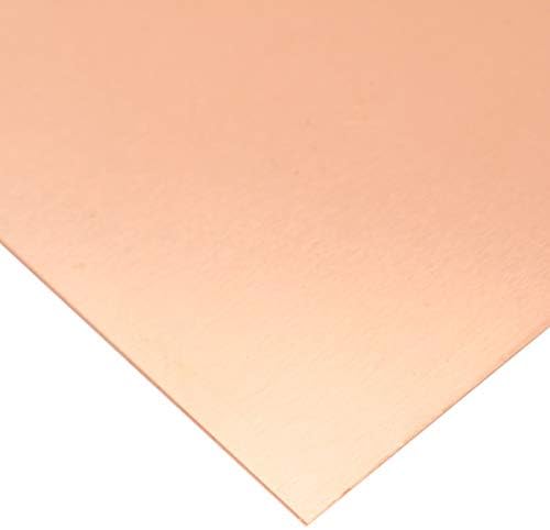 Peças da ferramenta 1pc 0,2 mm de espessura Placa de cobre pura 99,9% Chapa de cobre de alta pureza Cu Folha plana