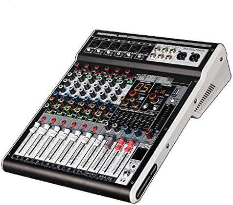 ZCMEB Mixer Audio DJ Audio Mixer USB Reverb 48V Phantom Display Digital PC Interface Recording Console
