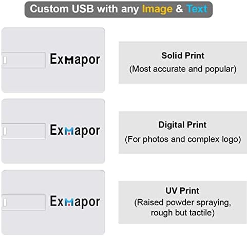 USB Flash Drive 100pcs 2 GB de cartão de crédito bancário personalizado com sua marca Exmapor USB Drives Printing Printing