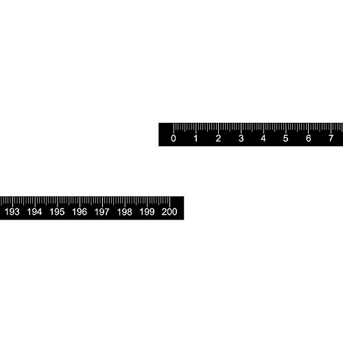 UXCELL adesivo fita apoiada Medida 200 cm De esquerda para a direita Leia fitas de medição grudam na régua de bancada de trabalho