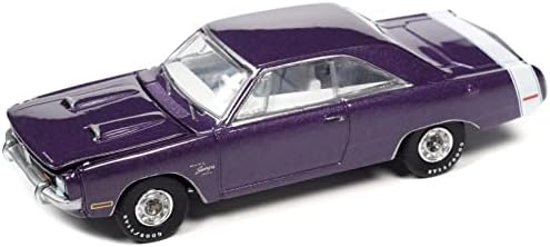 1971 Dart Swinger 340 Plum Special Crazy Purple Met. w/White Tail Stripe Vintage Muscle Ltd Ed 1/64 Modelo Diecast Car