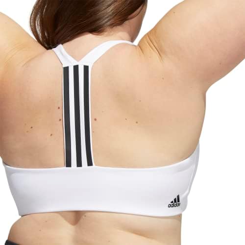 Médio de treinamento feminino da Adidas suporta melhor sutiã de 3 stripes