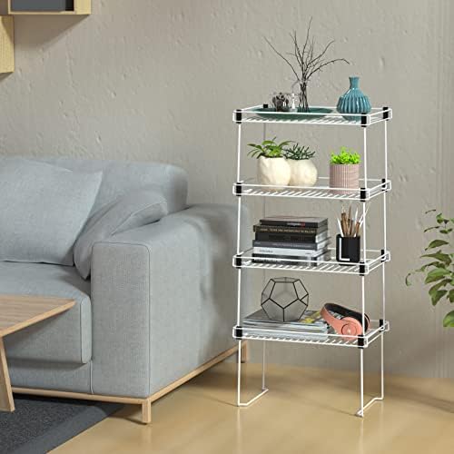 Fesdos Kitchen Storage Storage Rack Rack Packable Gabinet Shelf Organizadores da despensa para o balcão de banheiro do armário