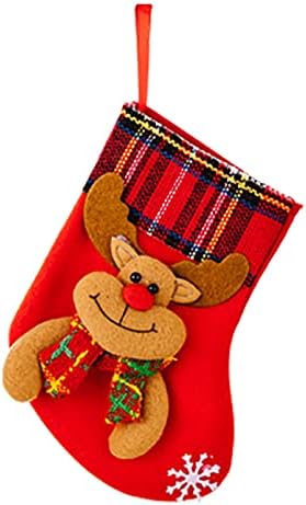 Fir Garland Crafts Big Sockings Candy Socks Decorações de Natal Decorações de Festas de Férias de Natal em casa Chações
