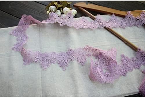 Eyhlkm Bordado roxo Tecido de tecido Ribbon Diy costura de roupas de cortina de colarinho de colarinho de decoração artesanal suprimentos