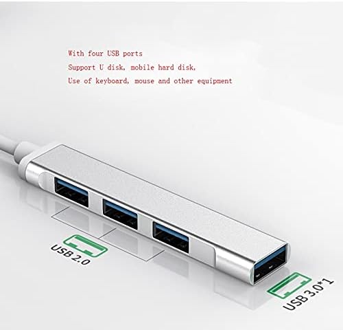 WJCCY USB HUB TIPO C PARA 4 CURO USB Expander Mini Mini portátil 4-Porta USB 3.0 Hub PC Acessórios para computadores