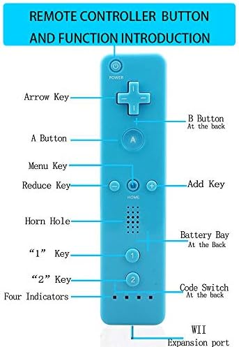ZEROSTORY 2 Packs Wireless Controller e Nunchuck para Wii e Wii U Console, Gamepad com caixa de silicone e pulseira