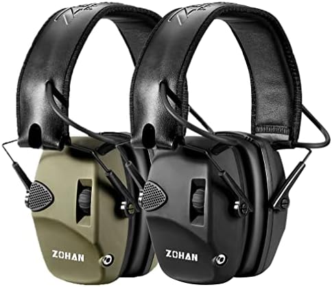 Zohan EM054 Proteção eletrônica de ouvido com amplificação de som, redução de ruído ativo esbelto para abastecimento