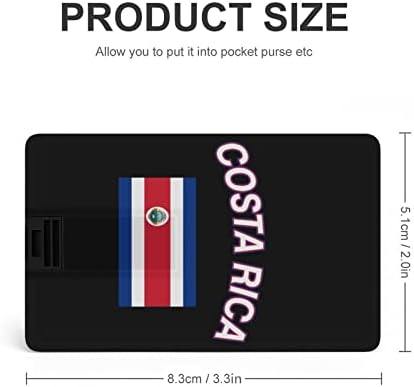 Bandeira estadual da Costa Rica USB Drive Flash Drive personalizado Drive de cartão de crédito Stick Stick Chave Presentes
