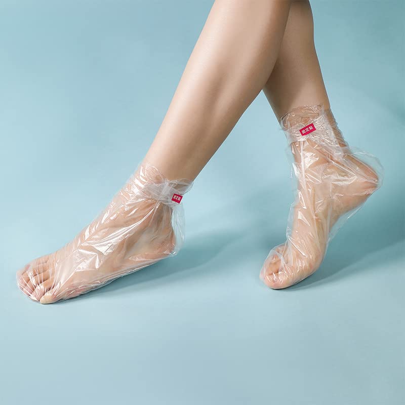 Conjunto de máscara para os pés descartáveis ​​de 5pcs de 5pcs 100pcs Cuidado com os pés hidratantes Plastic de plástico