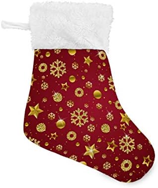 Alaza Christmas SwocksSnowflakes Classic Classic personalizadas pequenas decorações de meia para férias em família Decoração