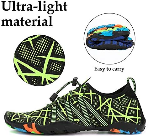 Sapatos de água para homens masculinos Sapatos aquáticos descalços de aqua de praia rápida de praia para mergulhar esportes