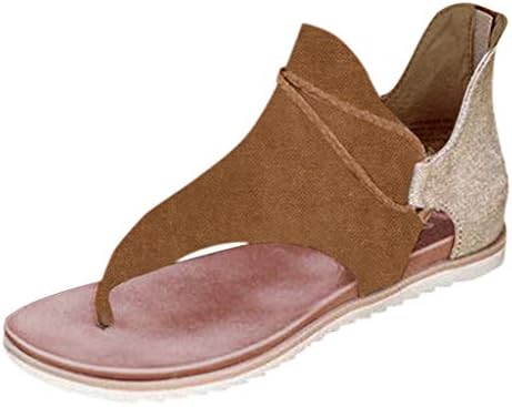 sandálias de cooki para mulheres de verão casual com zíper confortável sandálias planas viagens sandálias de sandálias femininas sandálias chinelos pretos