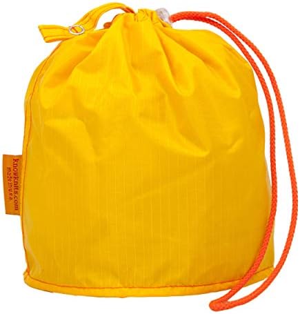 Goknit Dandelion Yellow Pouch Knitting Project Bag com Loop & Drawstring
