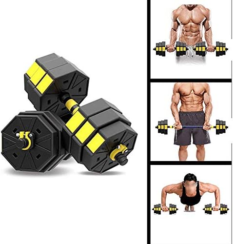 ZJHYXYH BARBELL para homens e mulheres, com haste de conexão, pode ser usada como barbell de esportes de fitness home 10kg, 15kg,