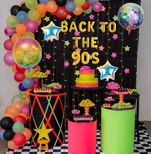 Jevenis de volta aos anos 90 Balão Balão dos anos 90 Balão dos anos 90 Decorações de festa dos anos 90 Supplies dos anos 90 dos anos 90