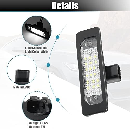 X Autohaux LED Placa LED Placa Luz de tag Lâmpada Lâmpada para Ford para Mustang Focus Fusion Para Mercury Sable para