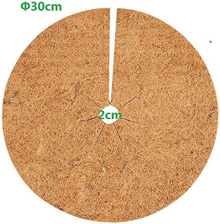 10 pacote de 12 polegadas de coco de coco de coco árvore de palhetas protetor de anel de mato de coco discos de palha