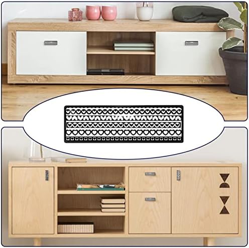 4 botões de embalagens para gavetas da cômoda de 3,6 polegadas Cabinete puxar alças de gaveta Hardware decorativo para armário de guarda -roupa de cozinha, formas de borda do coração