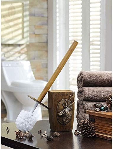 Escovas de vaso sanitárias e suportes bugigangas pincel de cabelo macio, escova de vaso sanitário de laço de vaso sanitário