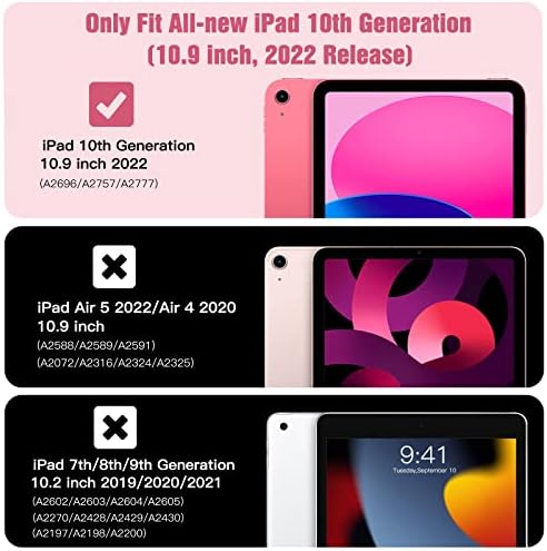 Timovo para iPad 10ª geração Caso limpo, iPad 10 Caso 2022, Caixa de iPad protetora e clara de protetor de peso leve e