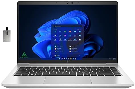 HP 2022 EliteBook 640 G9 14 Laptop de negócios FHD, 12ª geração I5-1235U, 16 GB de RAM, 256 GB PCIE SSD, teclado retroiluminado, leitor de impressões digitais, câmera 720p, Wi-Fi 6E, Win 10 Pro, Silver, 32 GBBell Cântica USB Card