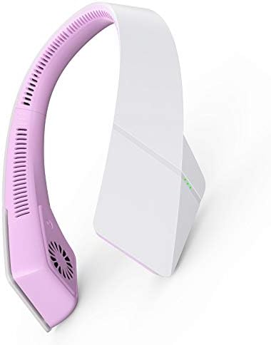 Ventiladores de pescoço sem lâmina de pescoço portátil recarregável e recarregável USB Hands Free Fan fone de fone de ouvido