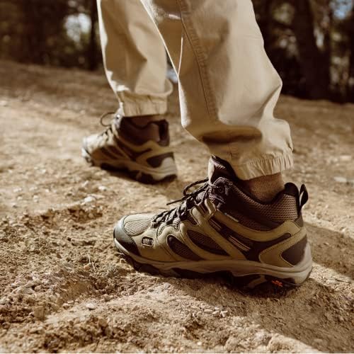 Botas de caminhada à prova d'água de Hi-Tec Ravus WP para homens, sapatos leves de trekking ao ar livre respiráveis ​​e