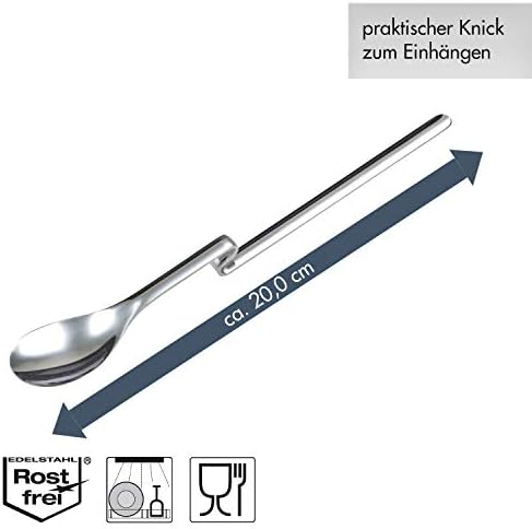 CHG Longdrink Spoon com torção 6 peças de comprimento: 20 cm
