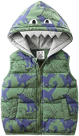 Labishu criança meninos jaqueta de inverno dinossaur
