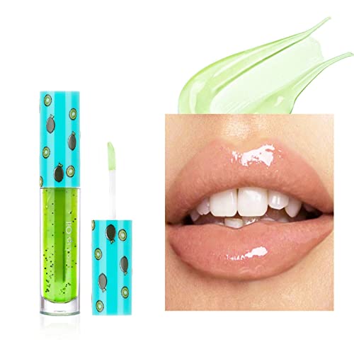 Xiahium Candy Lip Plumper Original Fruit Series Lip Oil Glass Lip Lip Lip Hidratante Transparente Lip Gloss esfoliante LIMEJAS LIMENTOS LIME