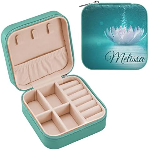 Magic Lotus Flower Viagem personalizada Jóias Caso de jóias PU CAIXA DE JOIXAS PRESTILIDADES Caixa de jóias de jóias