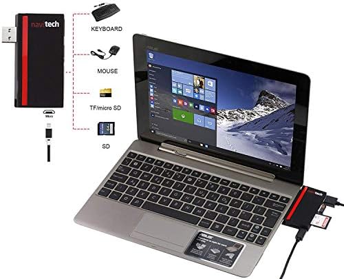 Navitech 2 em 1 laptop/tablet USB 3.0/2.0 Adaptador de hub/micro USB Entrada com SD/micro SD Reader compatível com o ASUS ZenBook 13 UX334FL