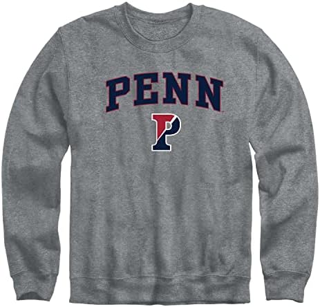 BARNESMITH Universidade da Pensilvânia UPENN Quakers Adulting Unisex Crewneck Sweatshirt, Spirit, Charcoal Gray, XX-Large