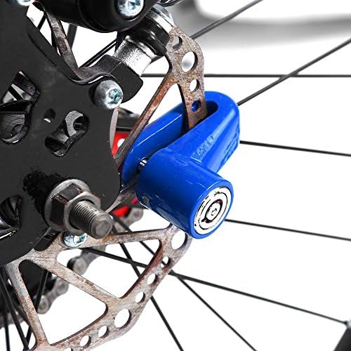 V Geby Disc Brake Lock, Anti-Break Motorcycle Alarm Disc Bloqueio, trava de segurança de roda do disco de pino de 6 mm de 6 mm para scooter de bicicleta de moto