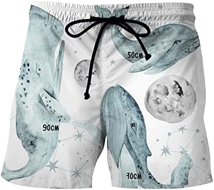 Shorts de tábua de natação masculinos, shorts impressos masculinos novas calças casuais respiráveis ​​na moda da praia havaiana