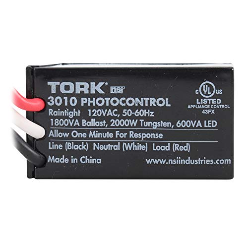 Controle de fotos Tork 3010, montagem de descarga, placa de metal incluída, 120V