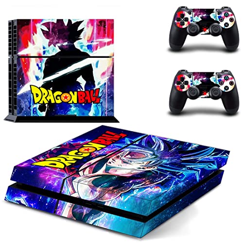 Anime Drago e Balões VIP Son Goku, Vegeta, Super Saiyan PS4 ou PS5 Skin Stick para PlayStation 4 ou 5 Console e 2 Controllers