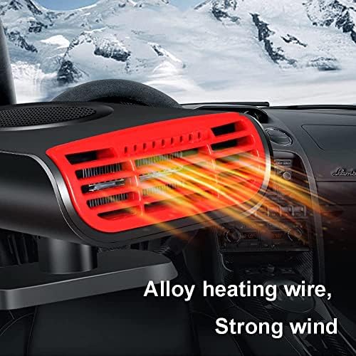Aquecedor de carros 12V 150W Aquecedor de carros portáteis 3 em 1 Aquecimento e resfriamento e ar Purificar o aquecedor de ventilador