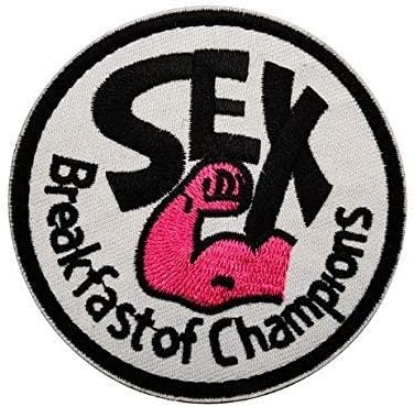 Sex Breakfast of Champion Borderyer Patch Military Tactical Clothing Acessório Backpack Stick Stick Stick Patch decorativo Patch bordado Patch