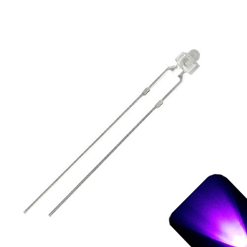 1,8 mm / 2mm redondo UV / Purple LED - Ultra Bright