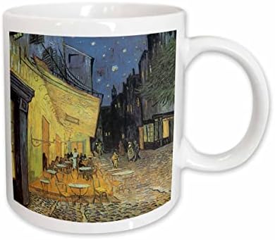 3dose Café Terrace à noite por Vincent van Gogh - canecas